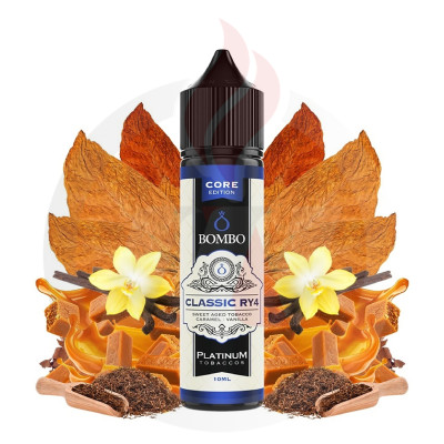 Bombo Core Edition Classic RY4 Platinum Tobacco 10/60ml Flavour Shots Bombo Core Edition Classic RY4 Platinum Tobacco 10/60ml Flavour Shots